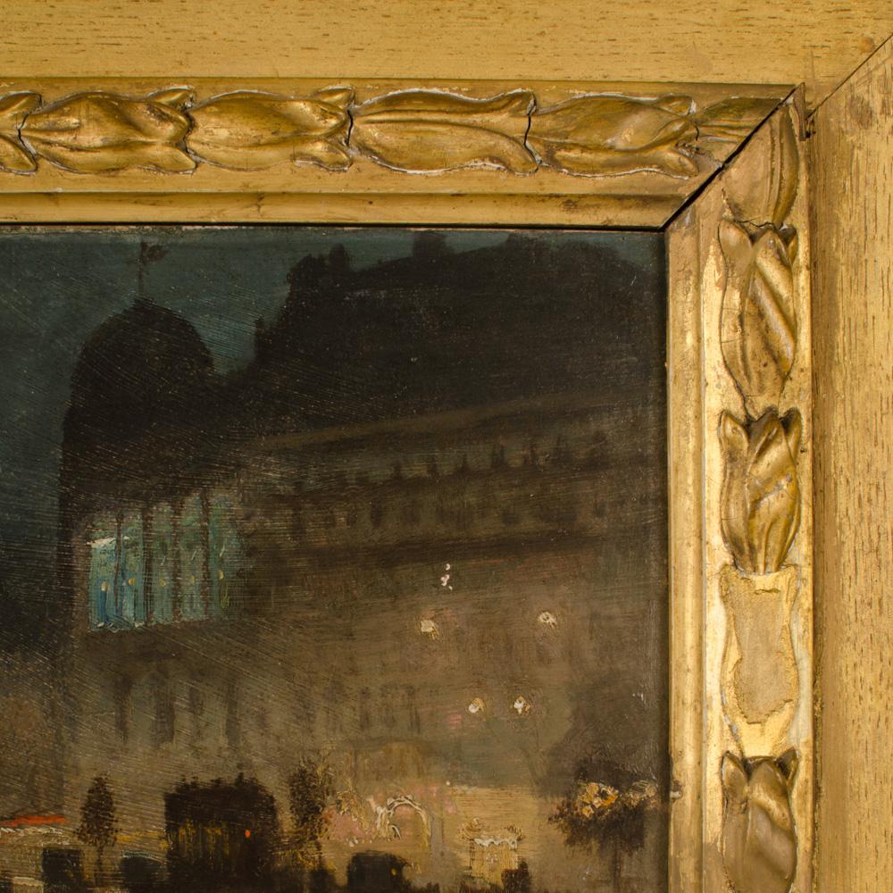19th Century George Hyde Pownall (British/Australian, 1876 - 1932) The Gaiety Theatre Oil Pai