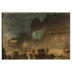 George Hyde Pownall (British/Australian, 1876 - 1932) The Gaiety Theatre Oil Pai