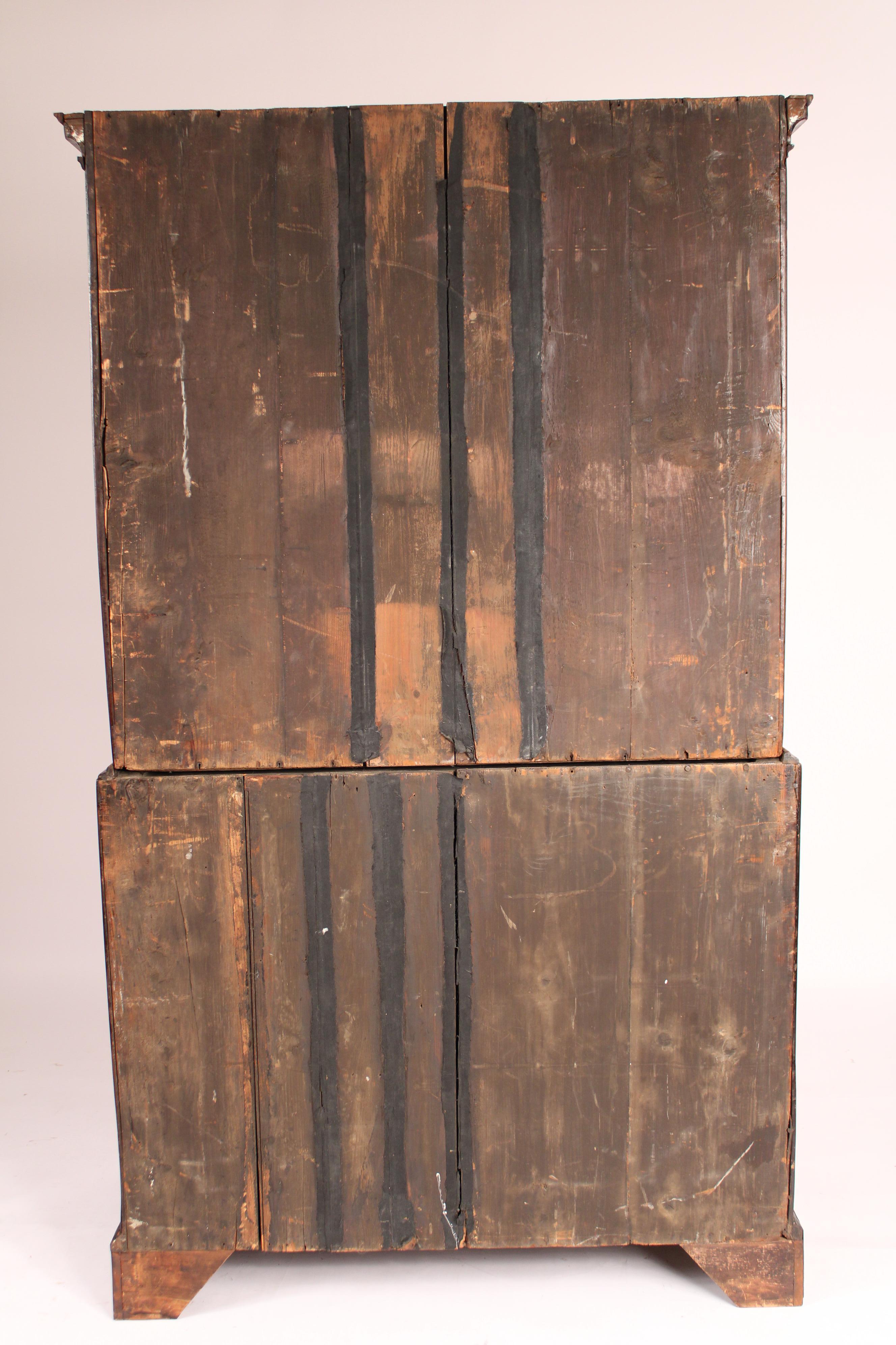George I Burl Walnut Chest on Chest 5