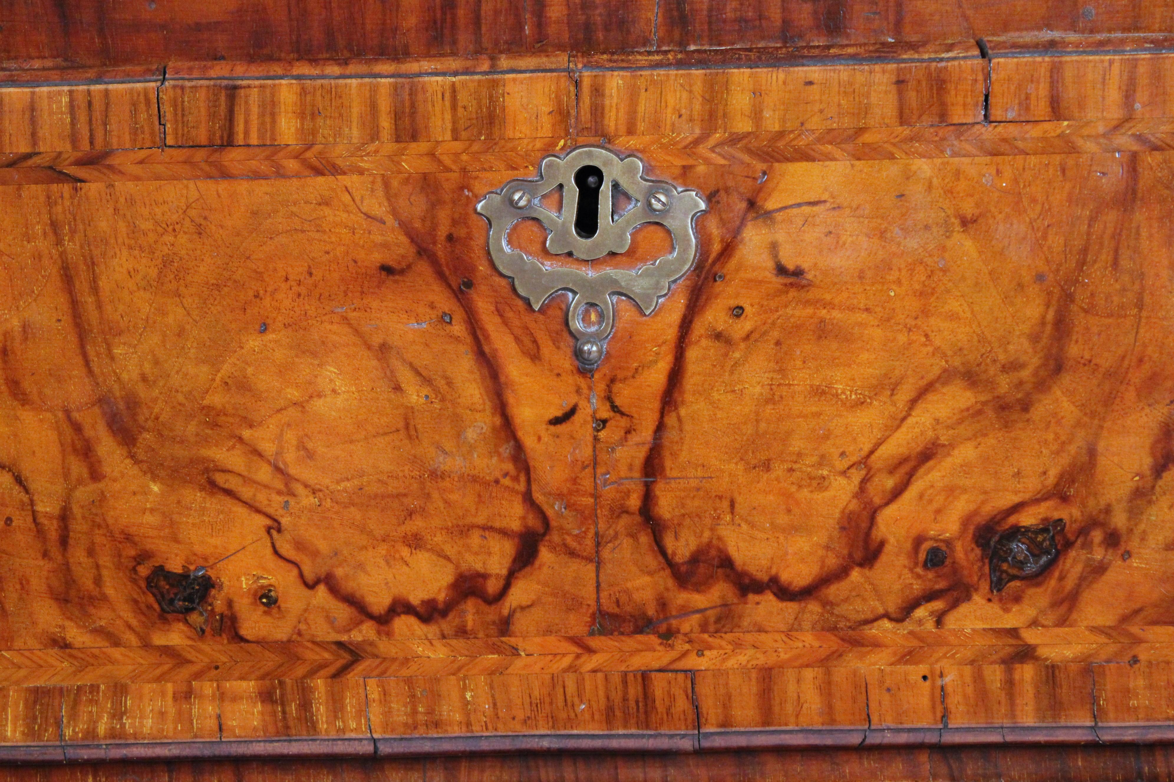 George I Burl Walnut Chest on Chest 3