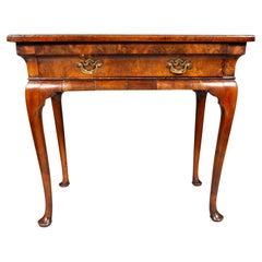 George I Burl Walnut Lowboy
