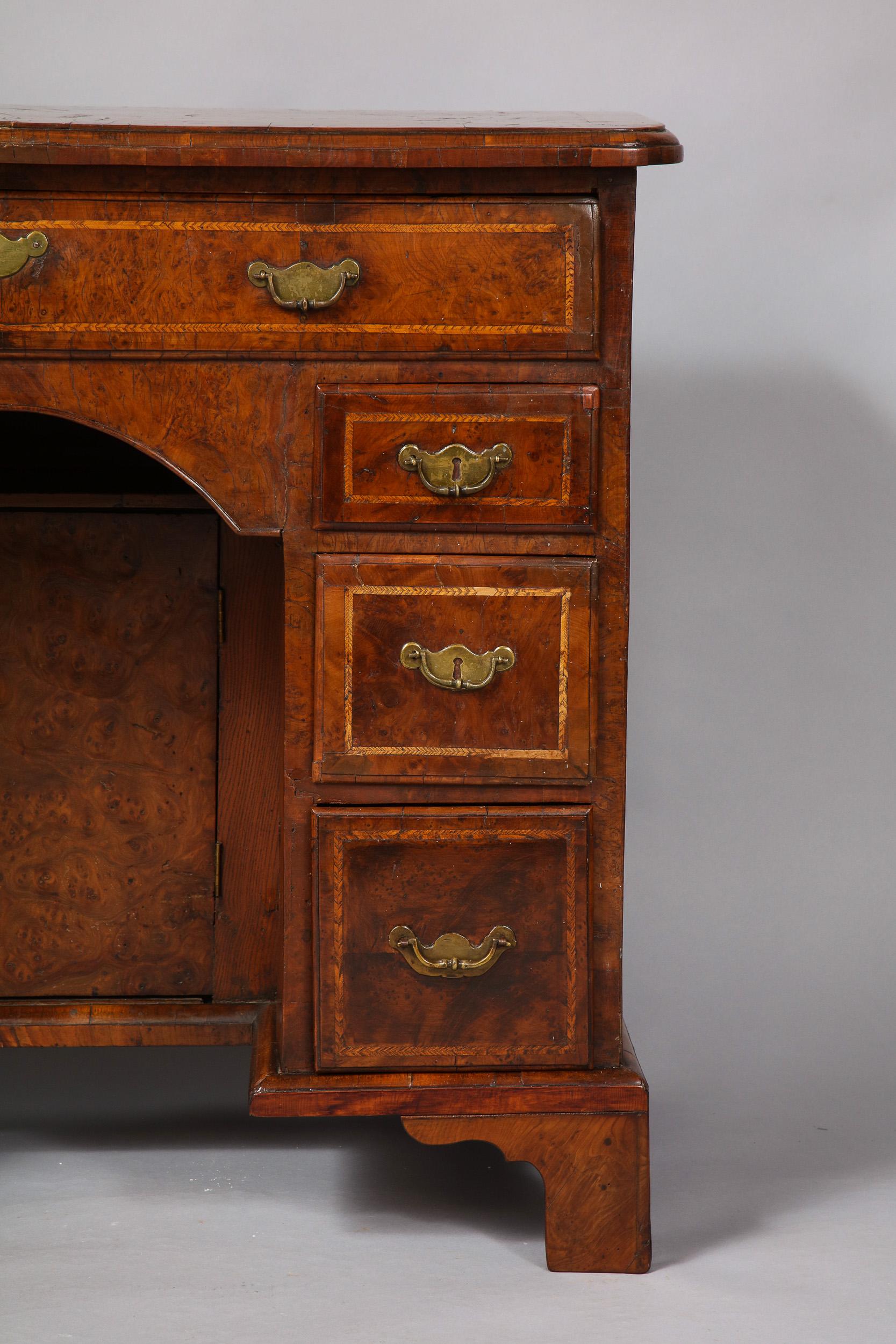 18th Century George I Burl Yewtree Dressing Chest