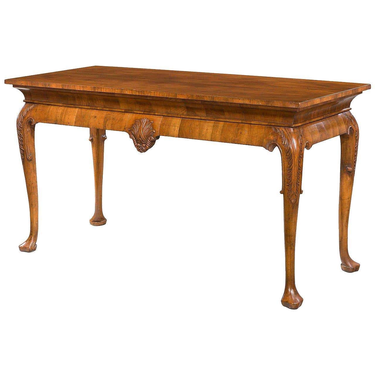 George I Design Walnut Centre Table For Sale at 1stDibs