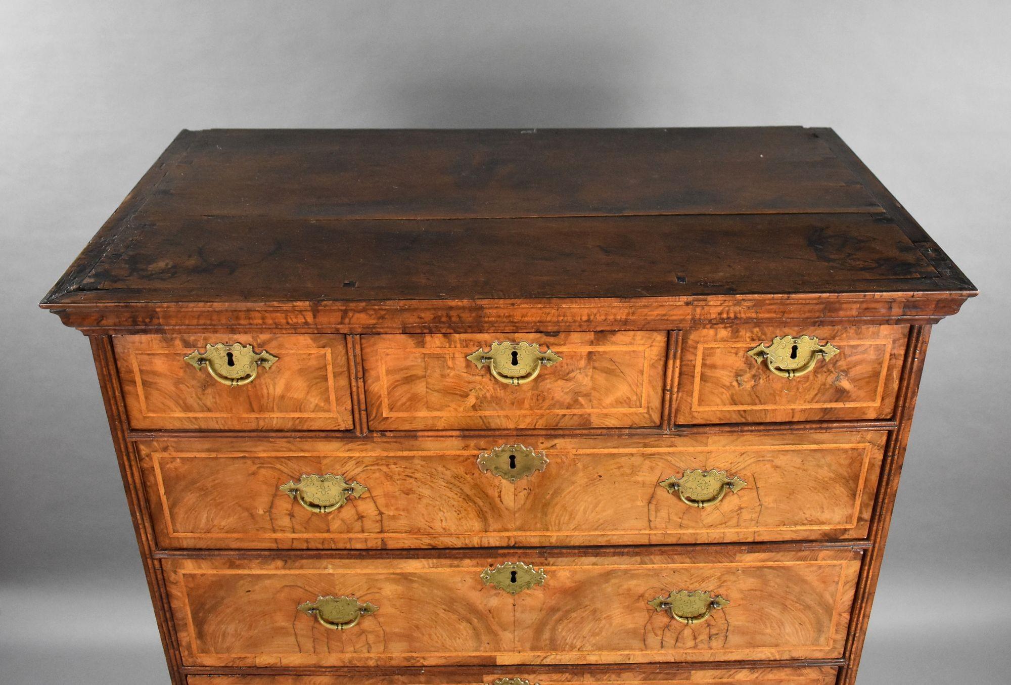 George I Figured Walnut Chest on Stand 3
