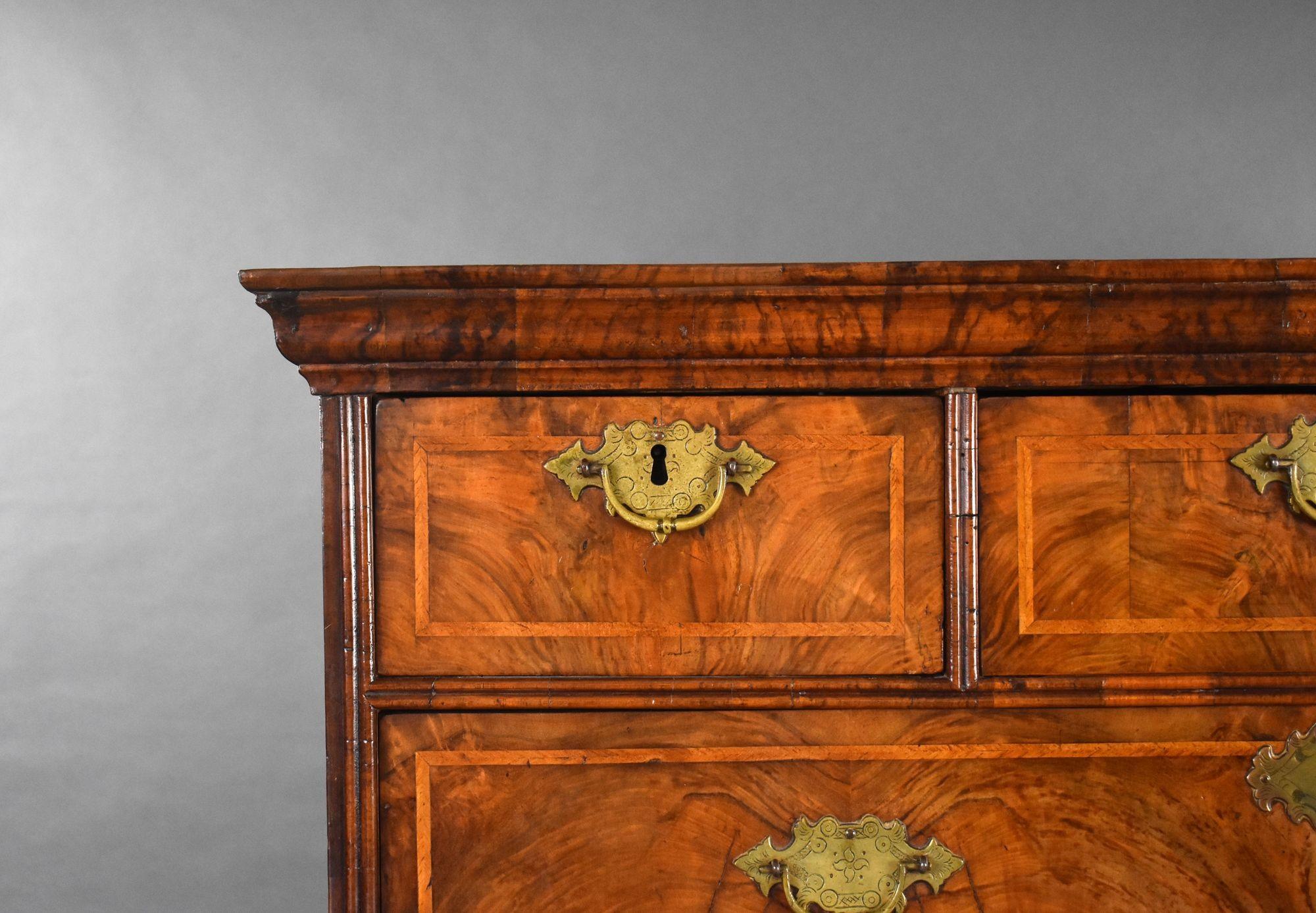 George I Figured Walnut Chest on Stand 4