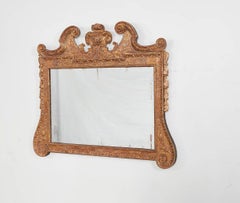 Espejo Sobremantel Jorge I Tallado en Gesso y Dorado