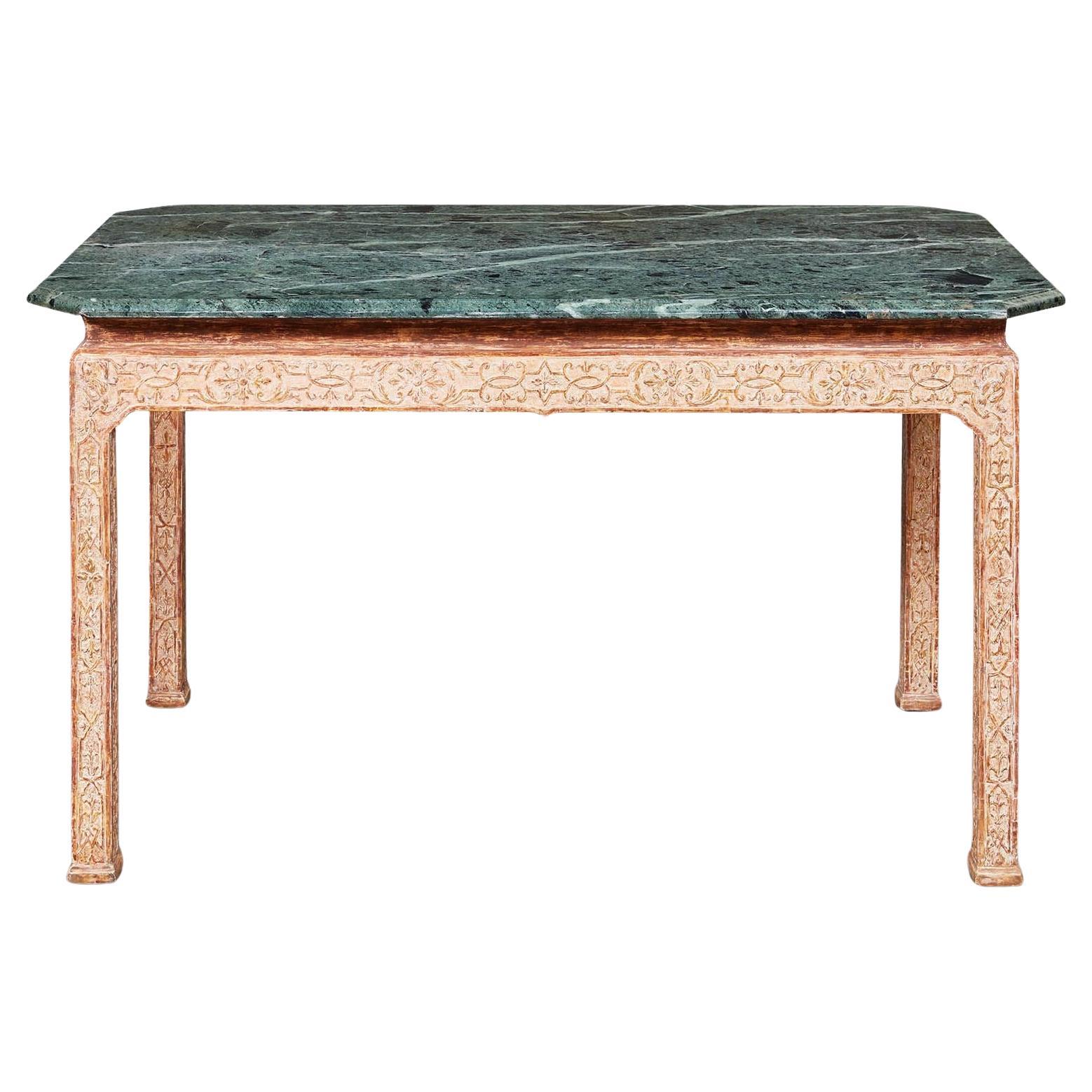 George I Gilt and Gesso Marble Top Table For Sale