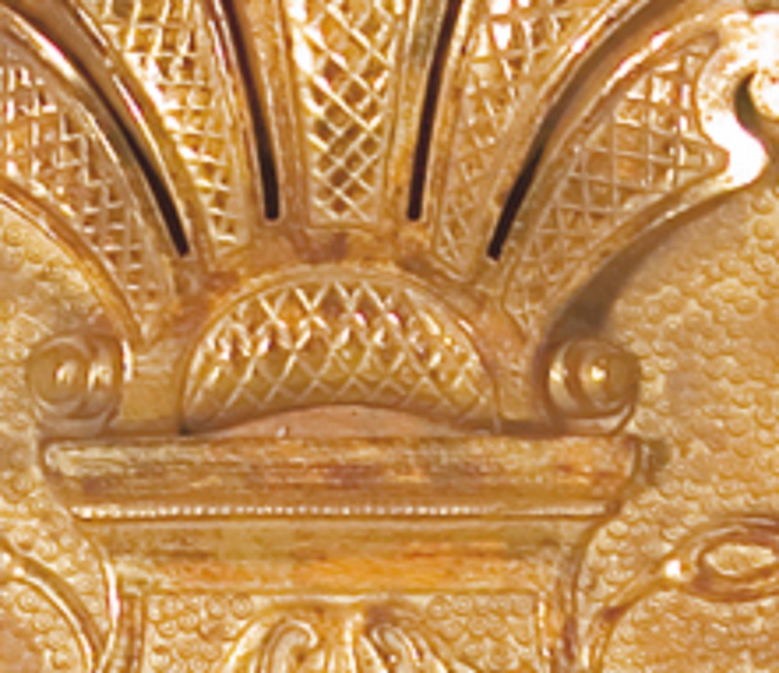 XXIe siècle et contemporain Miroir d'embarcadère George I en gesso doré en vente