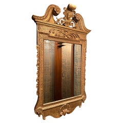 George I-II Carved Giltwood Mirror, In the Palladian Manner of William Kent