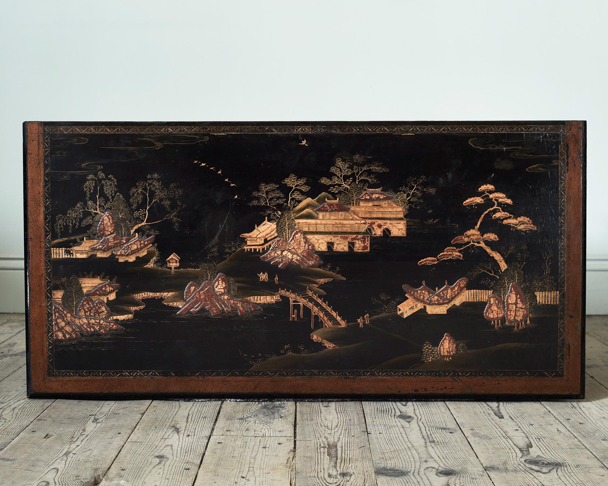 18th Century George I Lacquered Chest
