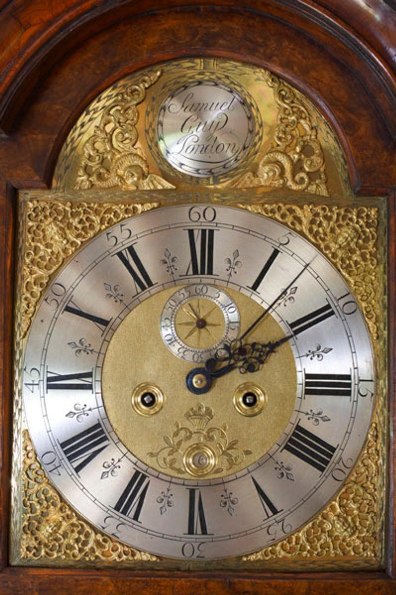 English George I Longcase Clock by Samuel Guy, c.1715 For Sale