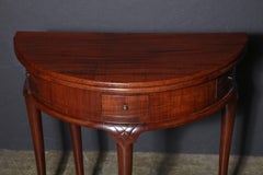 George I Mahogany Demilune Game Table
