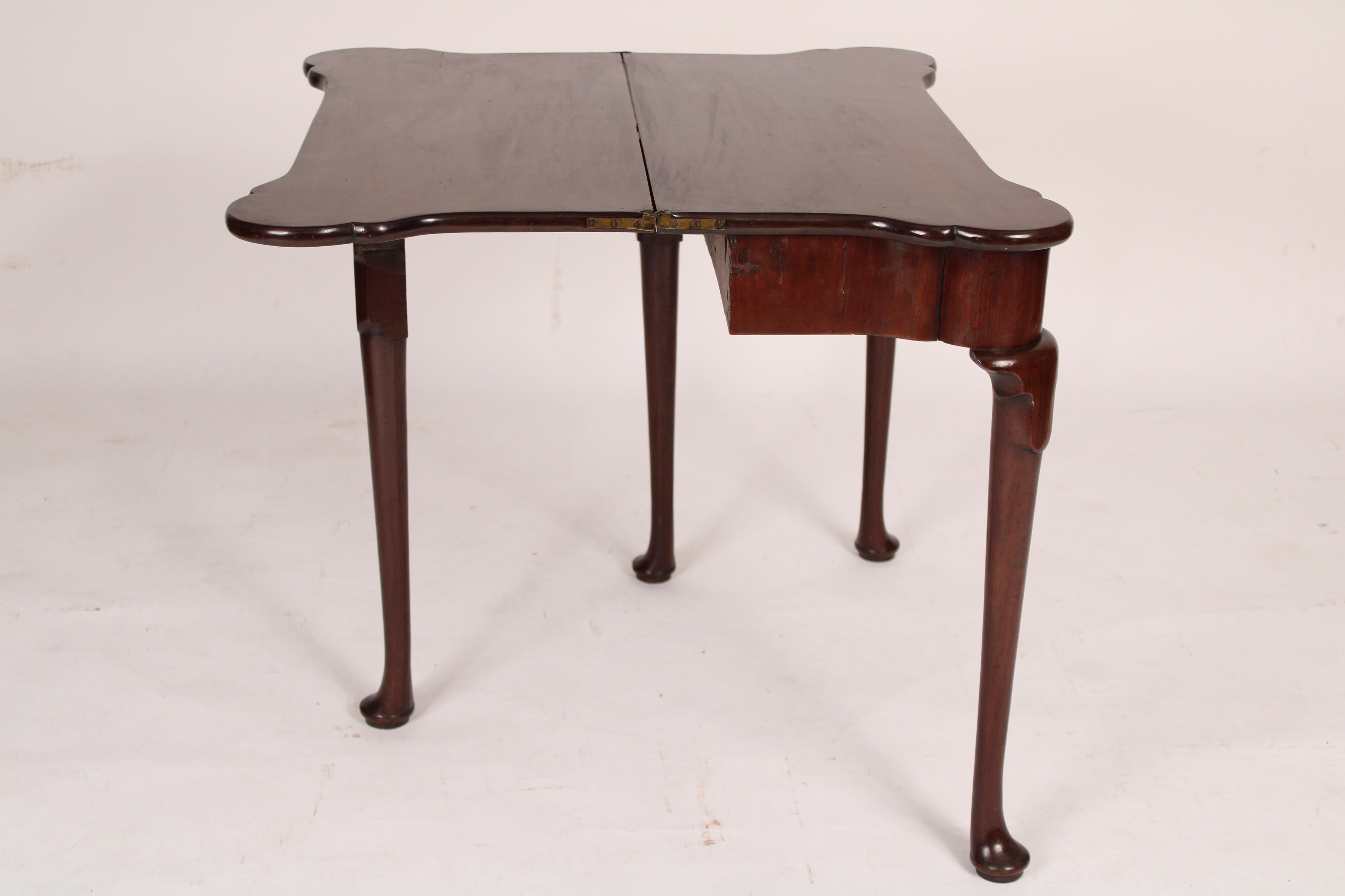 18th Century and Earlier George I Mahogany Games Table For Sale