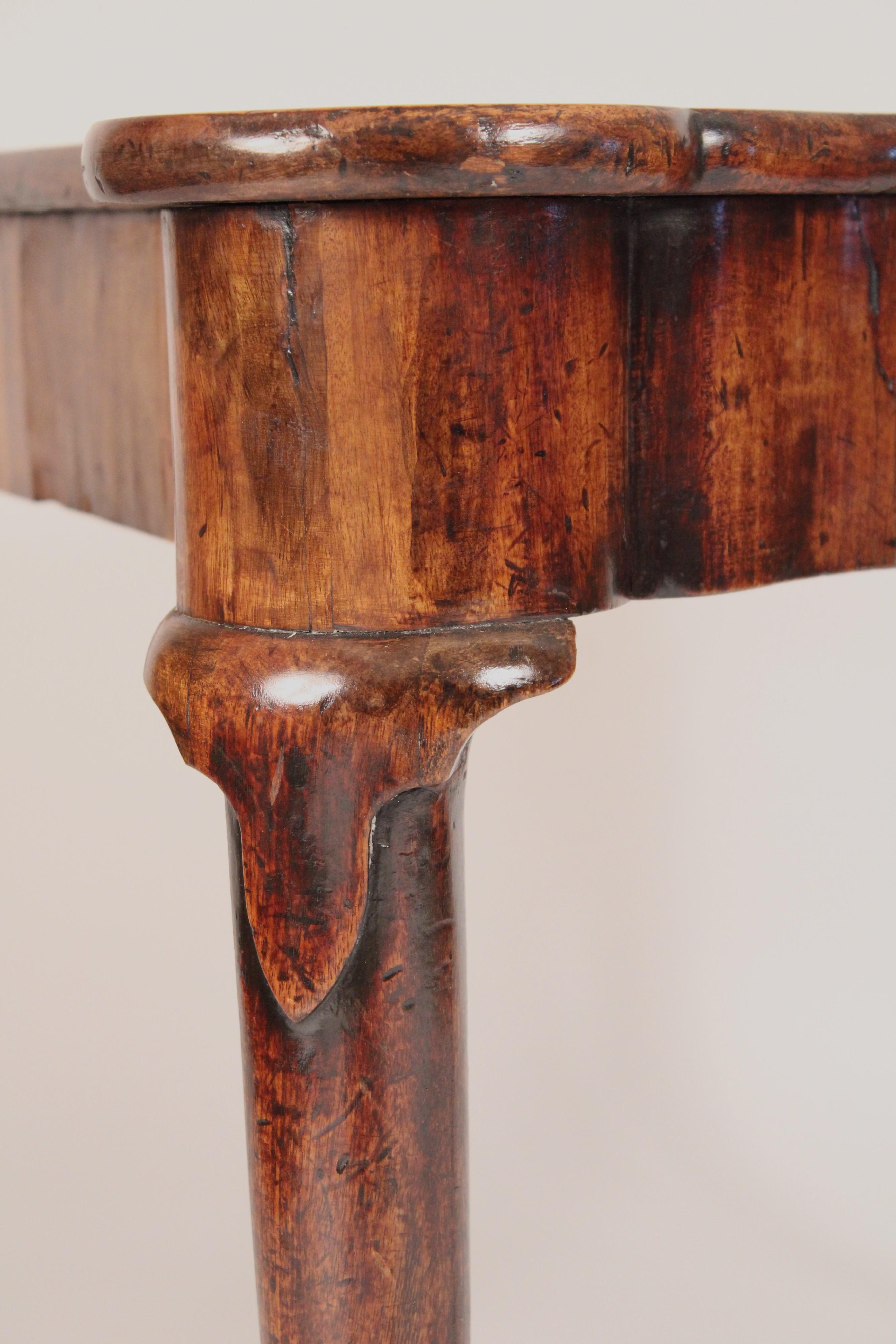 George I Mahogany Games Table with Concertina Action 4
