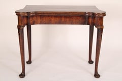 George I Mahogany Games Table with Concertina Action