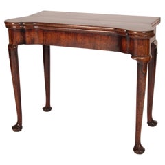 George I Mahogany Games Table with Concertina Action