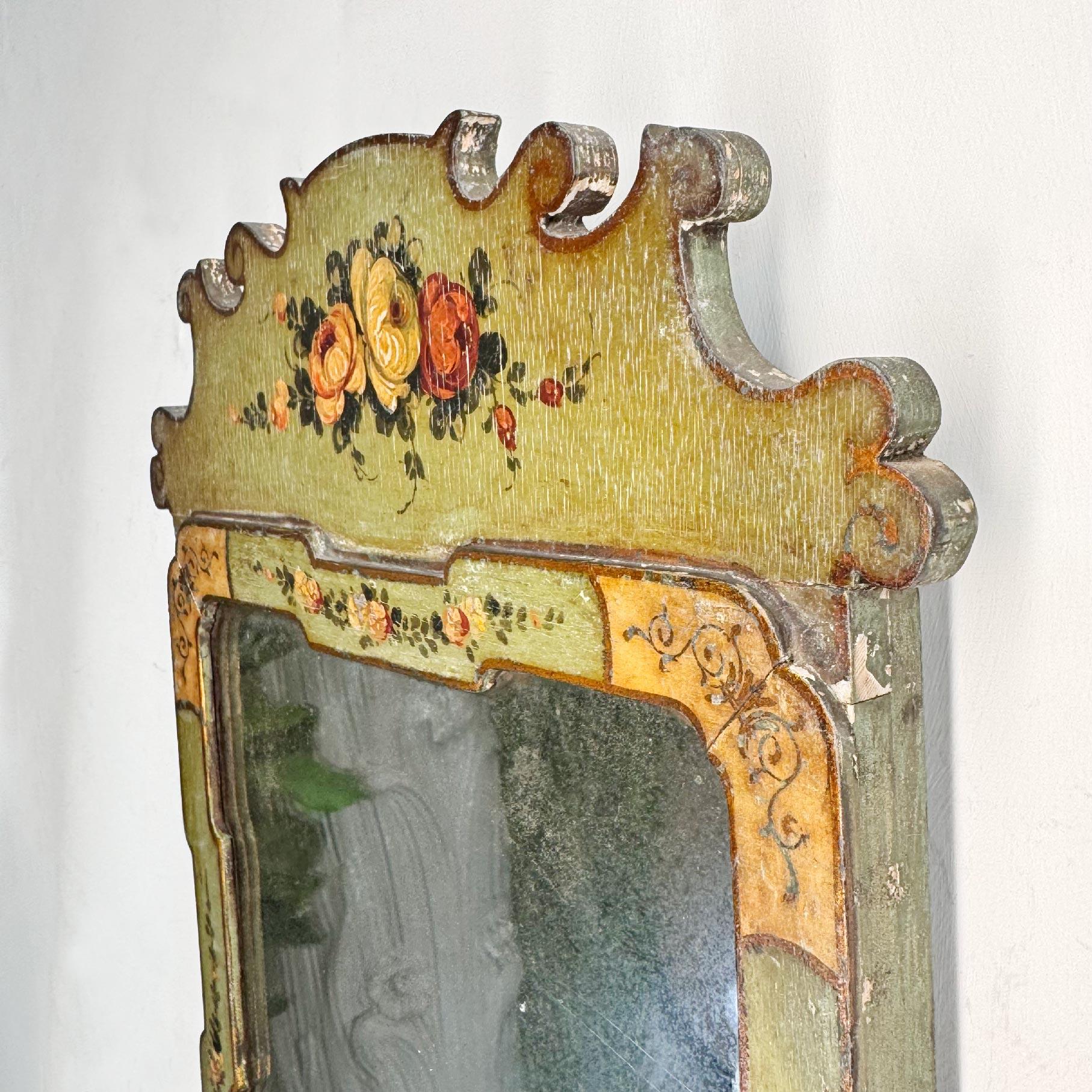 George I Painted and Gilt Wall Mirror For Sale 7