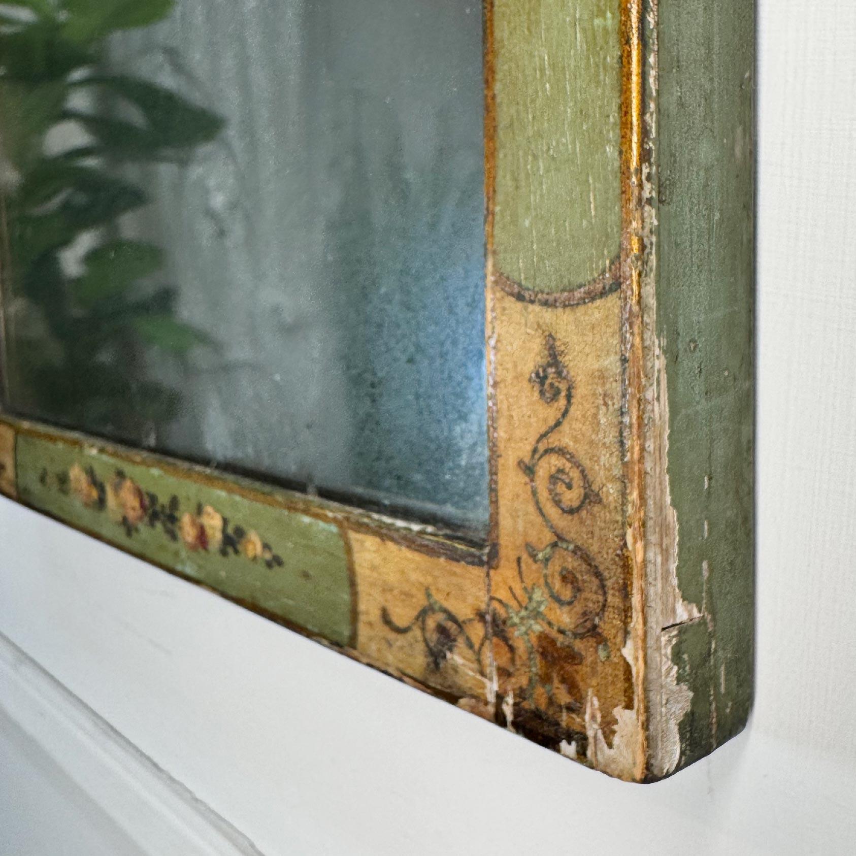 George I Painted and Gilt Wall Mirror For Sale 9