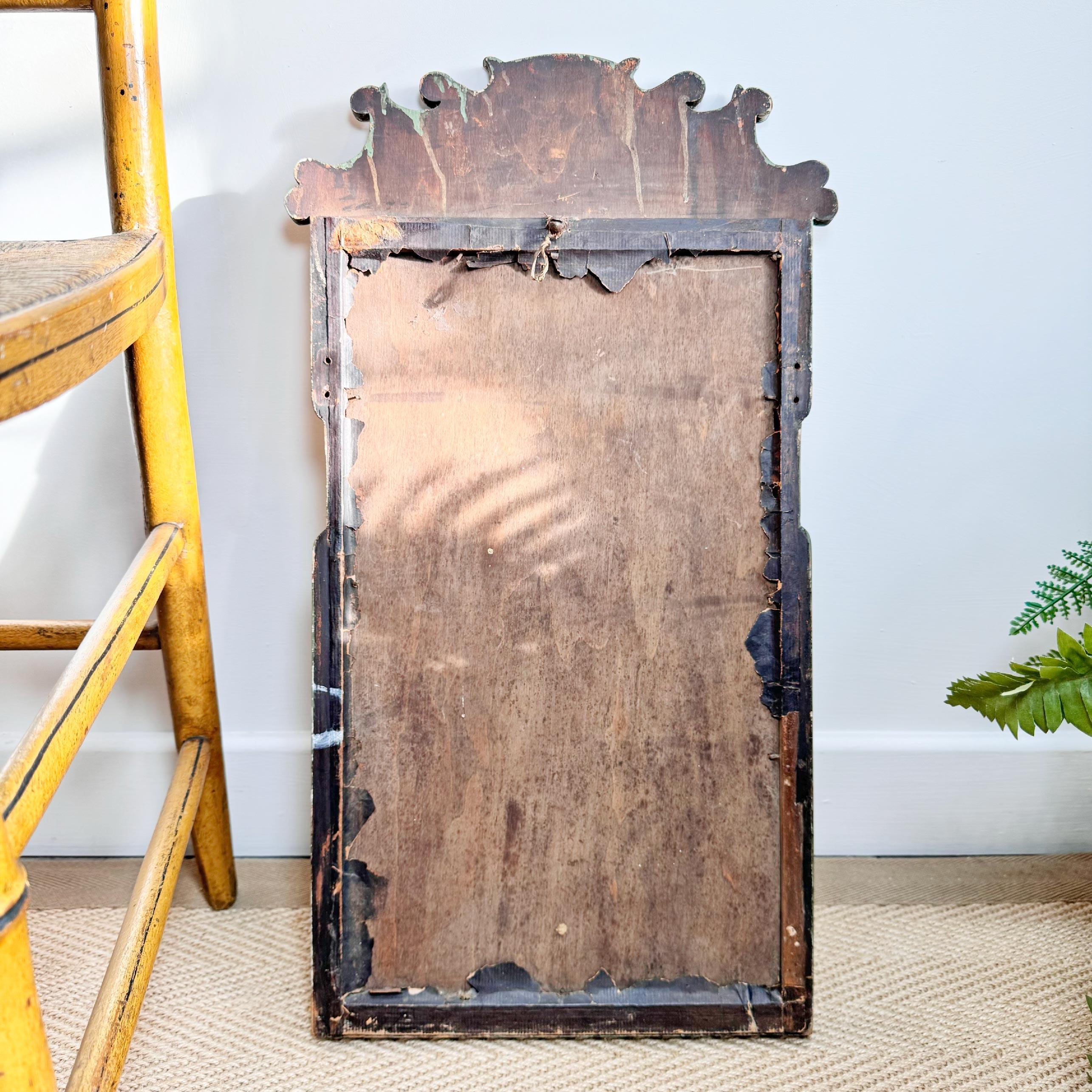 George I Painted and Gilt Wall Mirror For Sale 10