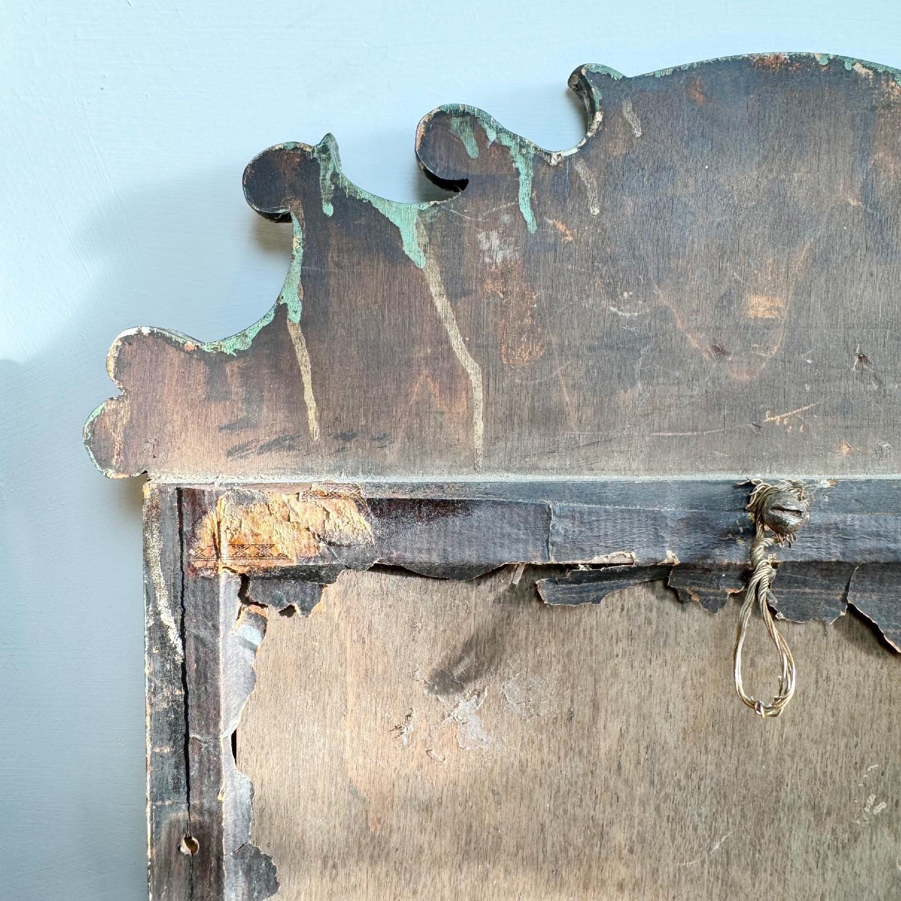 Early 18th Century George I Painted and Gilt Wall Mirror For Sale