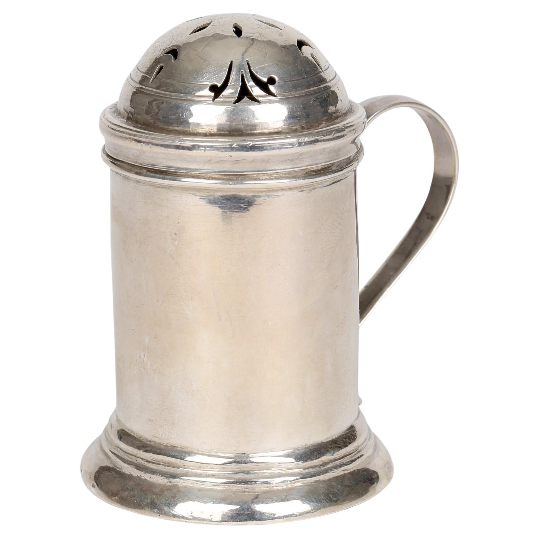 George I Silver Handled Kitchen Pepper Shaker London 1721 For Sale