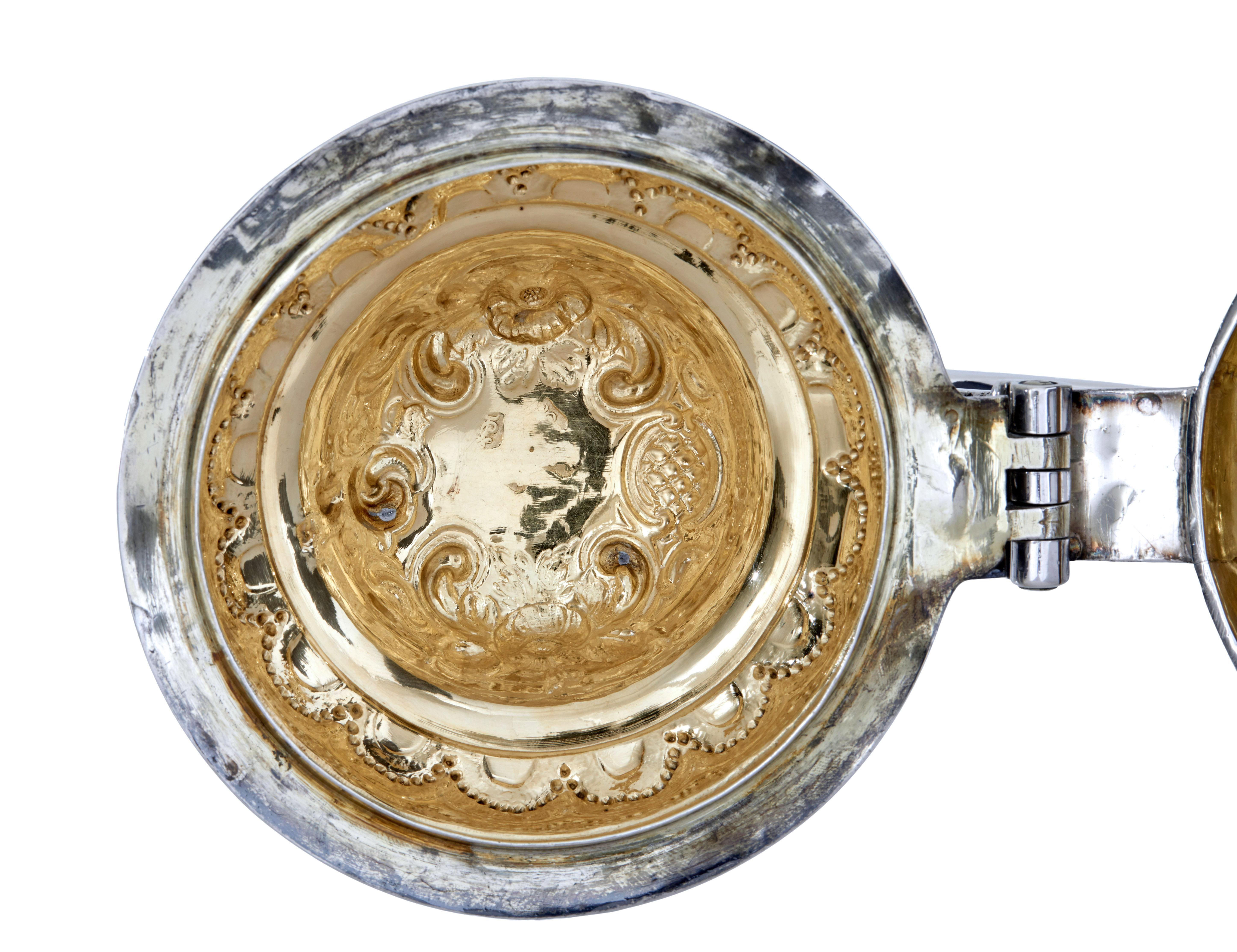 Boccale con coperchio in argento rococò di George I di John Penfold in vendita 1