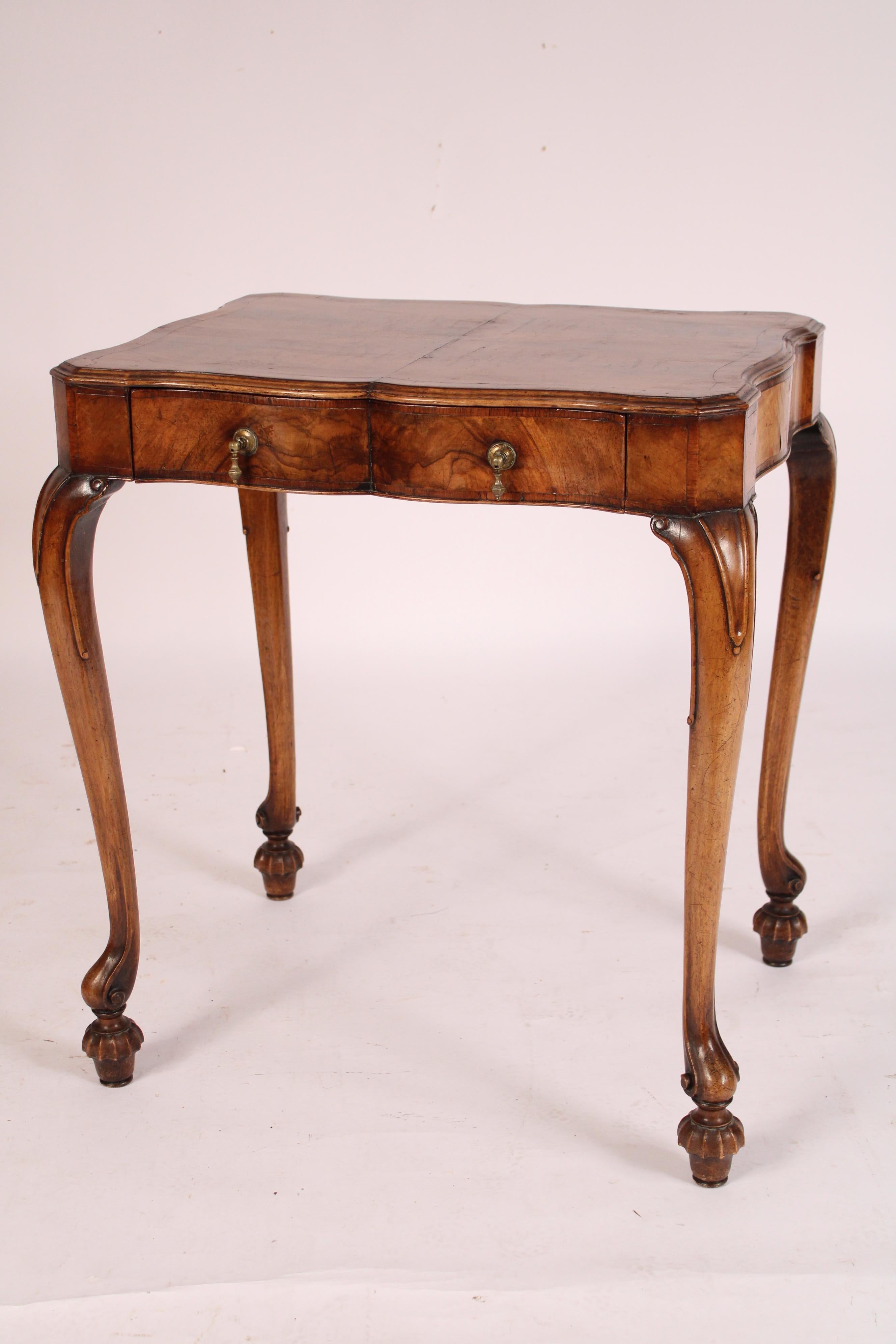 English George I Style Burl Walnut and Walnut Writing table For Sale