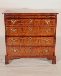 George I Style Burl Walnut bachelor's Chest