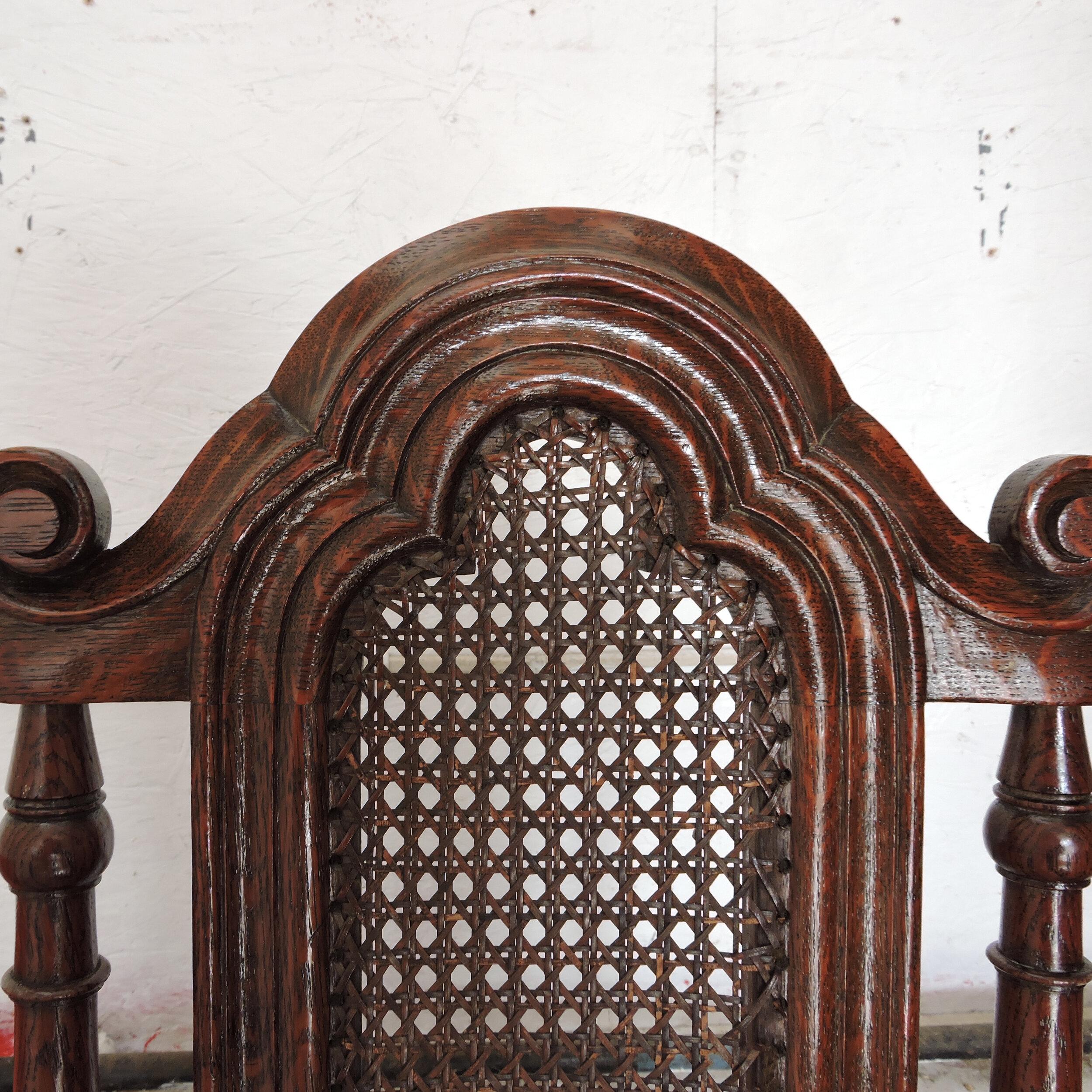 A set of 6 walnut dining chairs by Gill & Reigate, with original paper cord seat and backs.

Manufacturer - Gill & Reigate, London

Design Period - 1900 to 1930

Attribution Marks - Under the Seat

Style - Antique

Detailed condition -