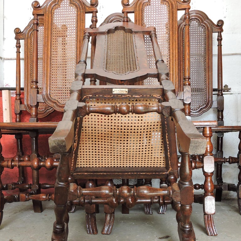 I Style High Back Dining Chairs by Gill and Reigate, London, Set