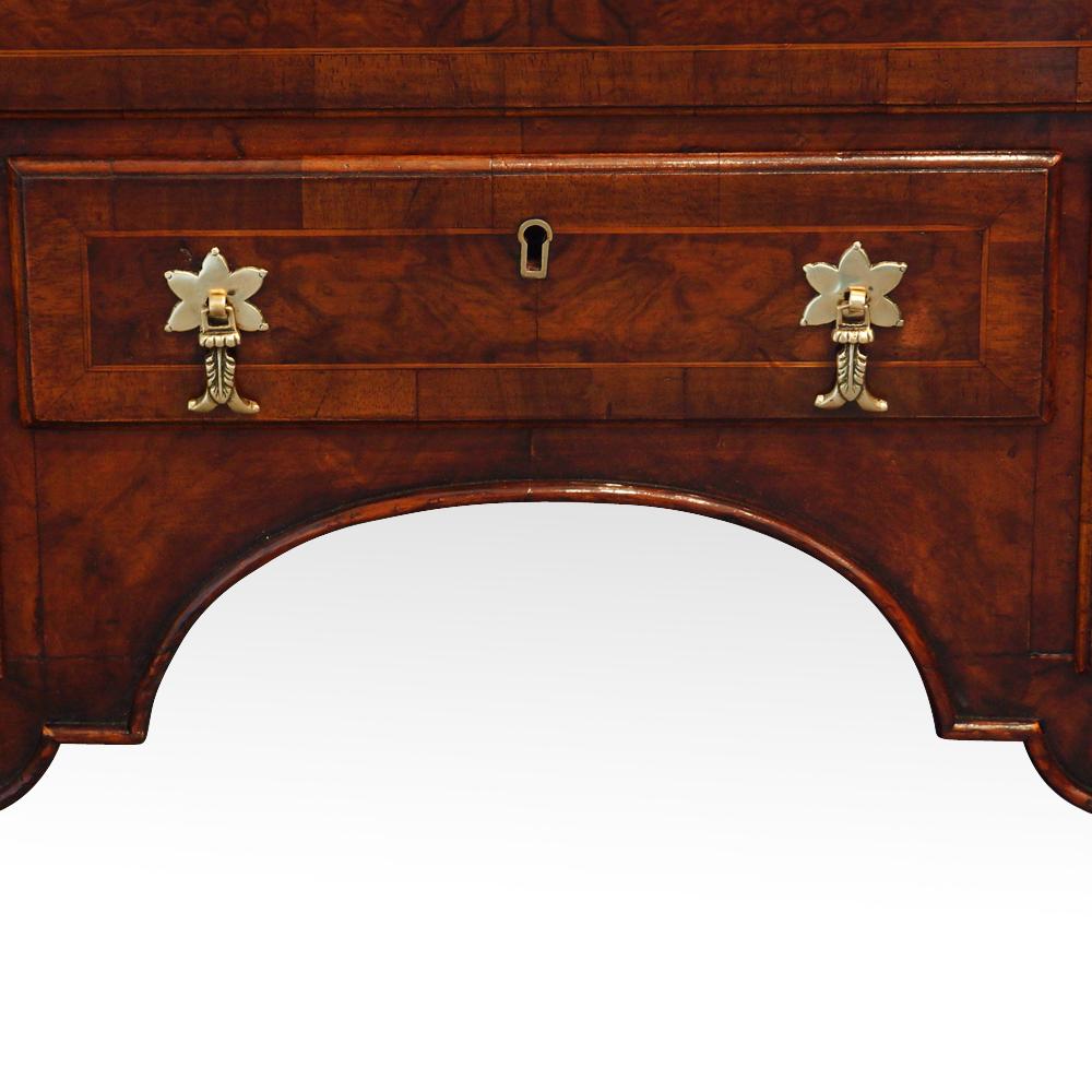 George I Style Walnut Bureau Bookcase 4