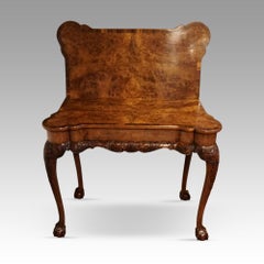 George I style walnut tea table