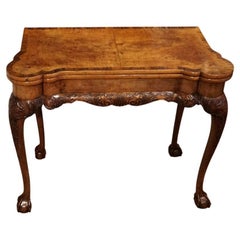 George I style walnut tea table