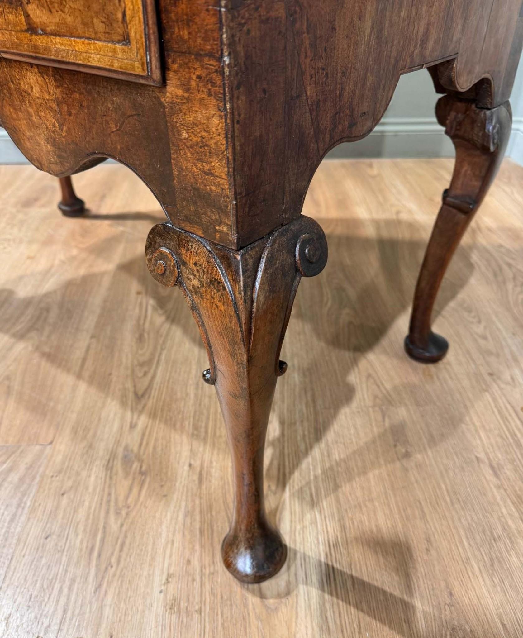 Early 18th Century George I Tall Boy Chest of Drawers Highboy Oyster Walnut 1720