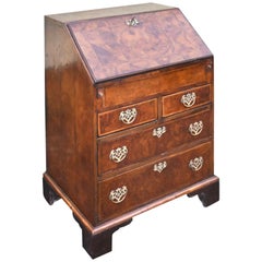 George I Walnut Antique Bureau of Small Proportions, Circa 1720