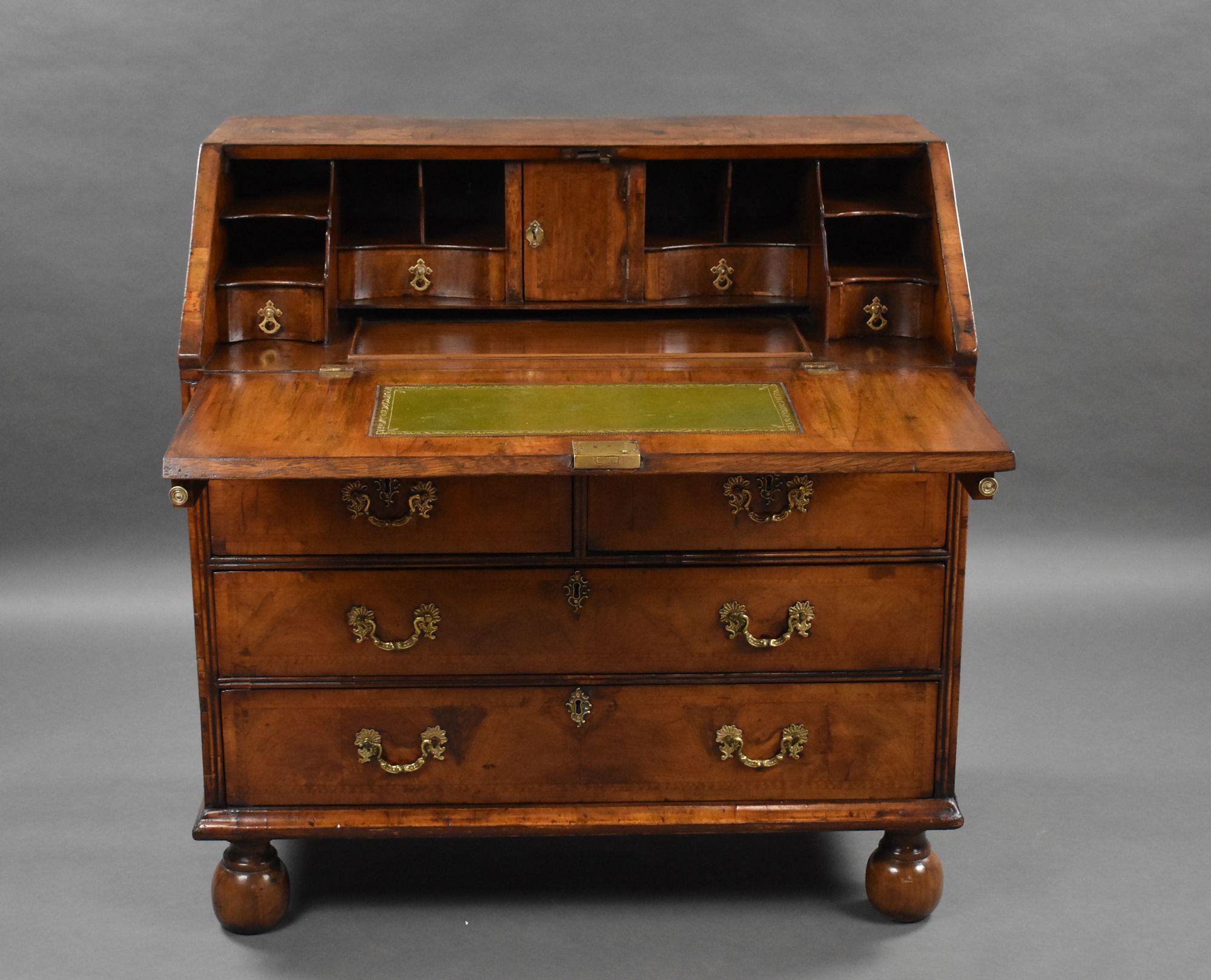 George I Walnut Bureau For Sale 4