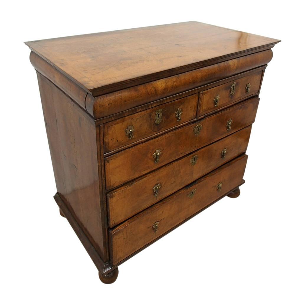 George I Walnut Chest of Drawers