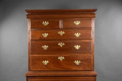 George I Walnut Chest on Stand