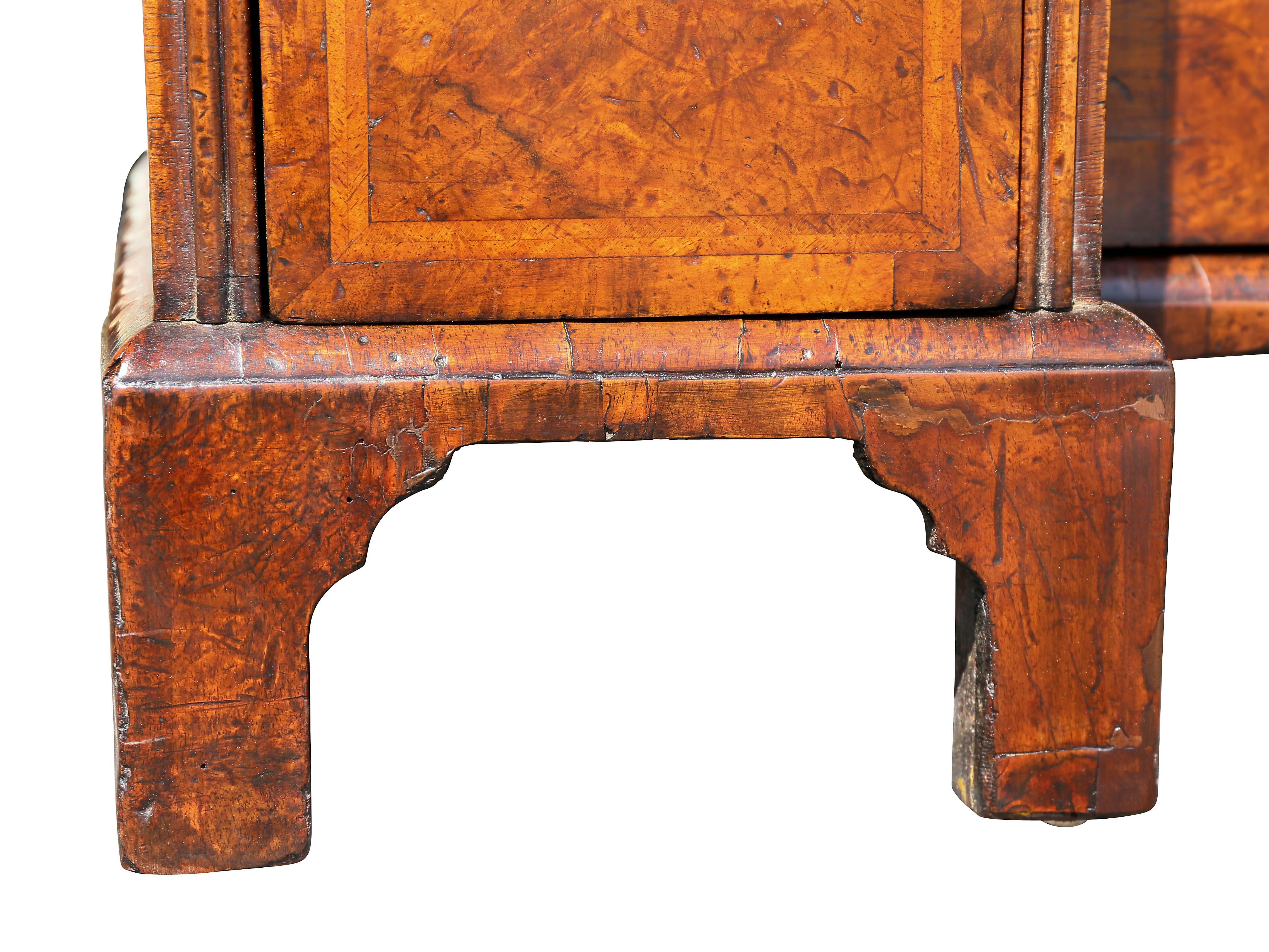 George I Walnut Kneehole Desk For Sale 1