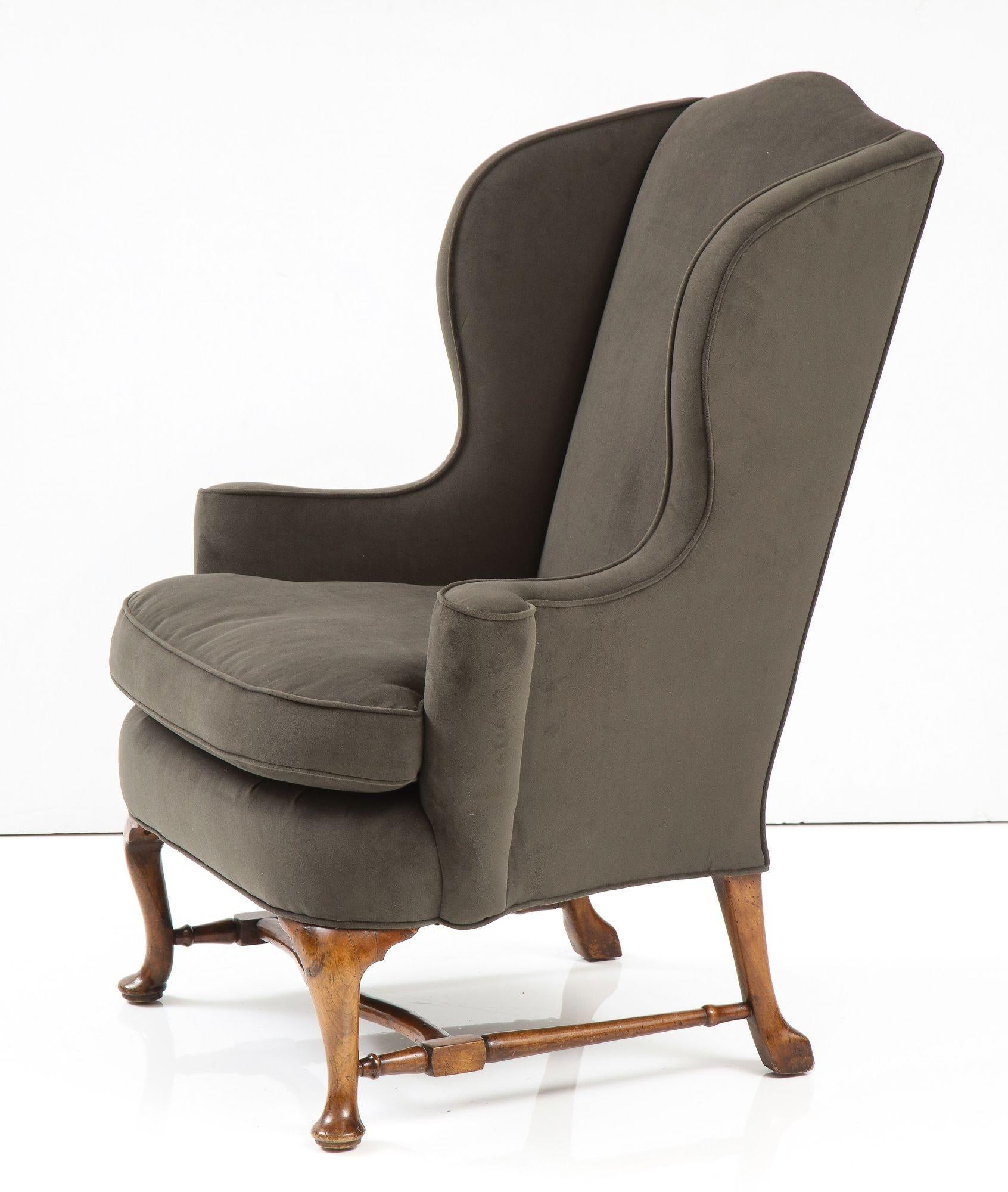 Georgian George I Wing Armchair For Sale