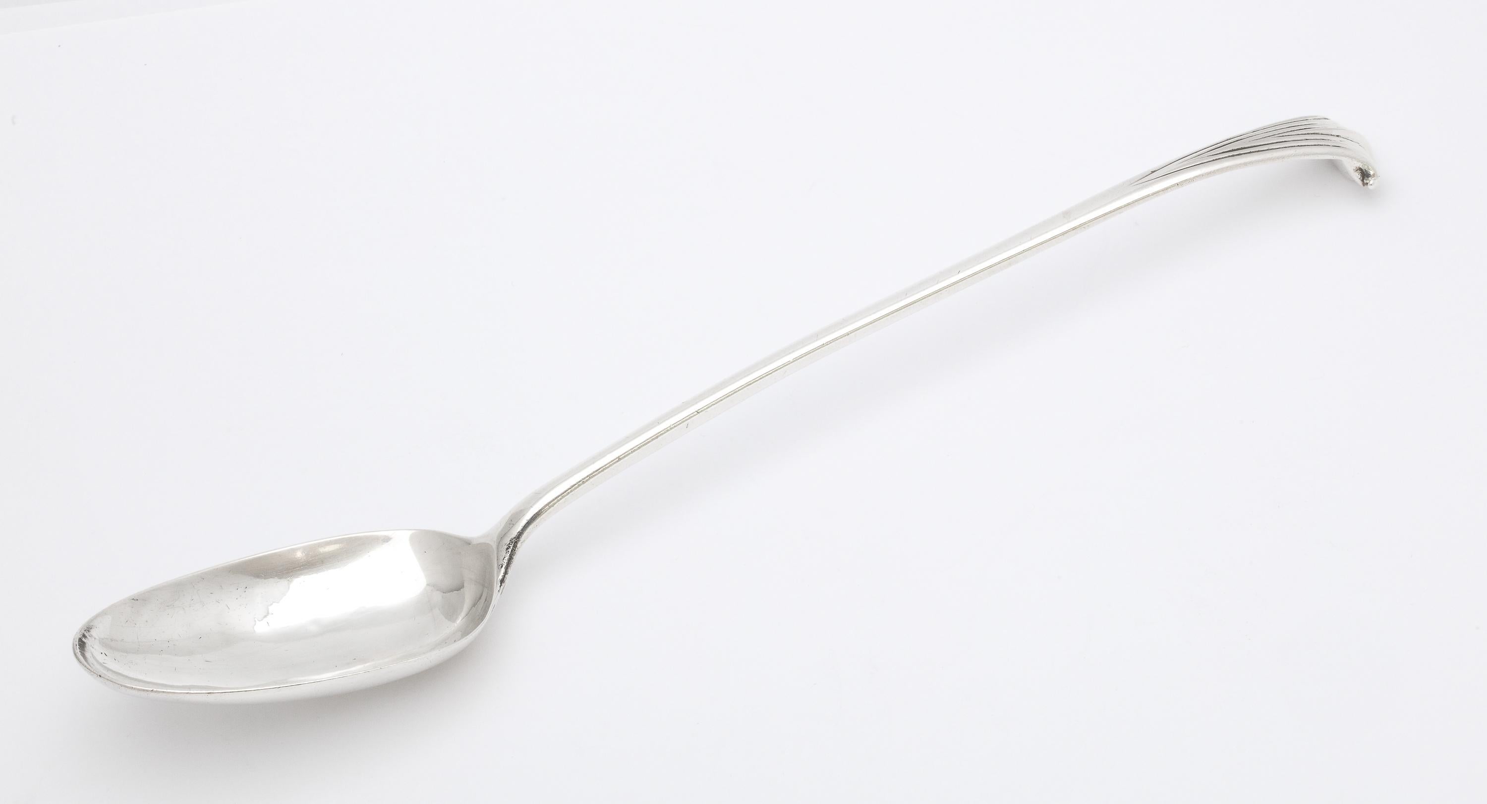 George II, 1742 Sterling Silver Onslow Pattern Stuffing Spoon 8