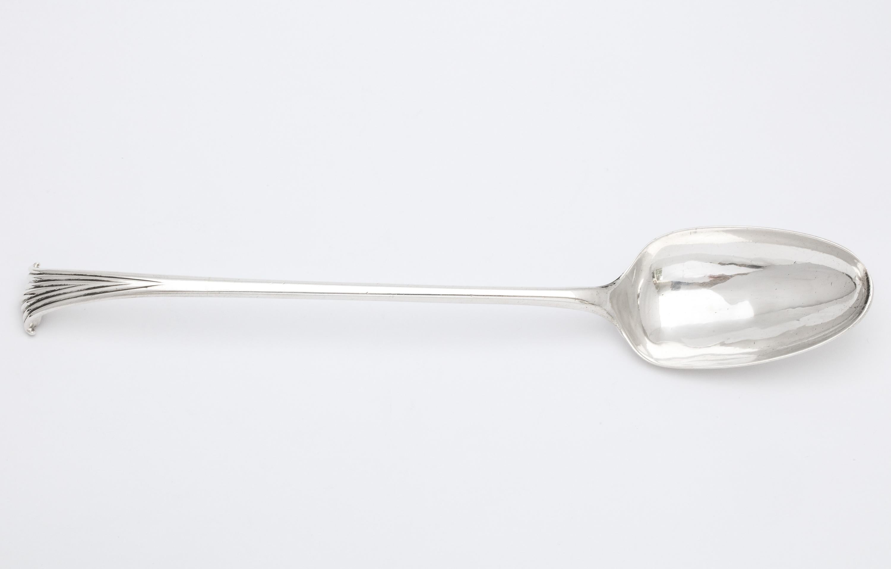 Mid-18th Century George II, 1742 Sterling Silver Onslow Pattern Stuffing Spoon