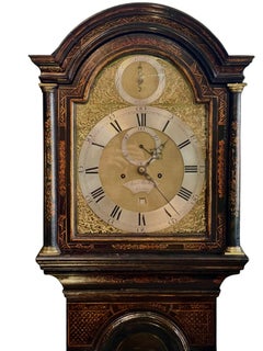 George II 8 Day Striking Chinoiserie Longcase Clock by Royal Clockmaker