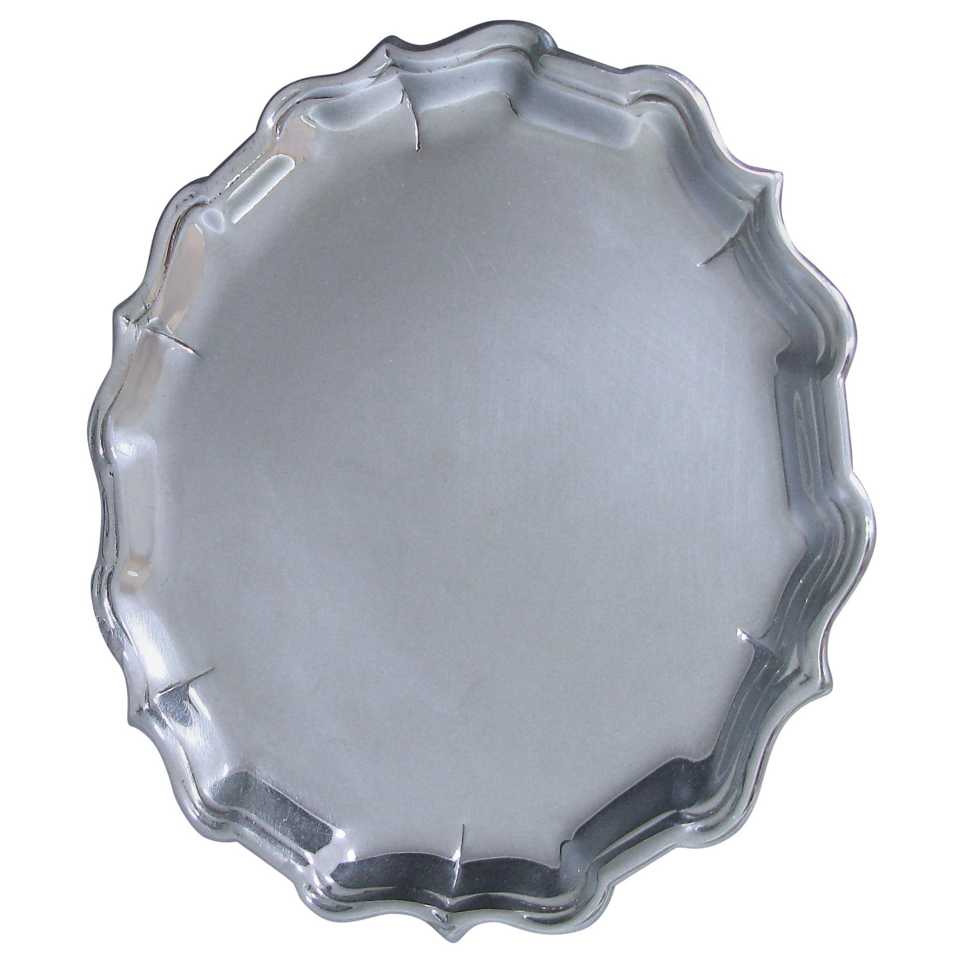 George II Antique Silver Salver For Sale