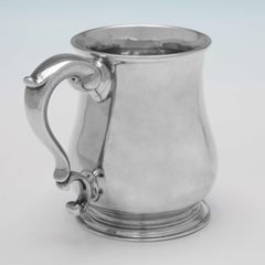 George II Antique Sterling Silver Mug - London 1737 Aymé Videau