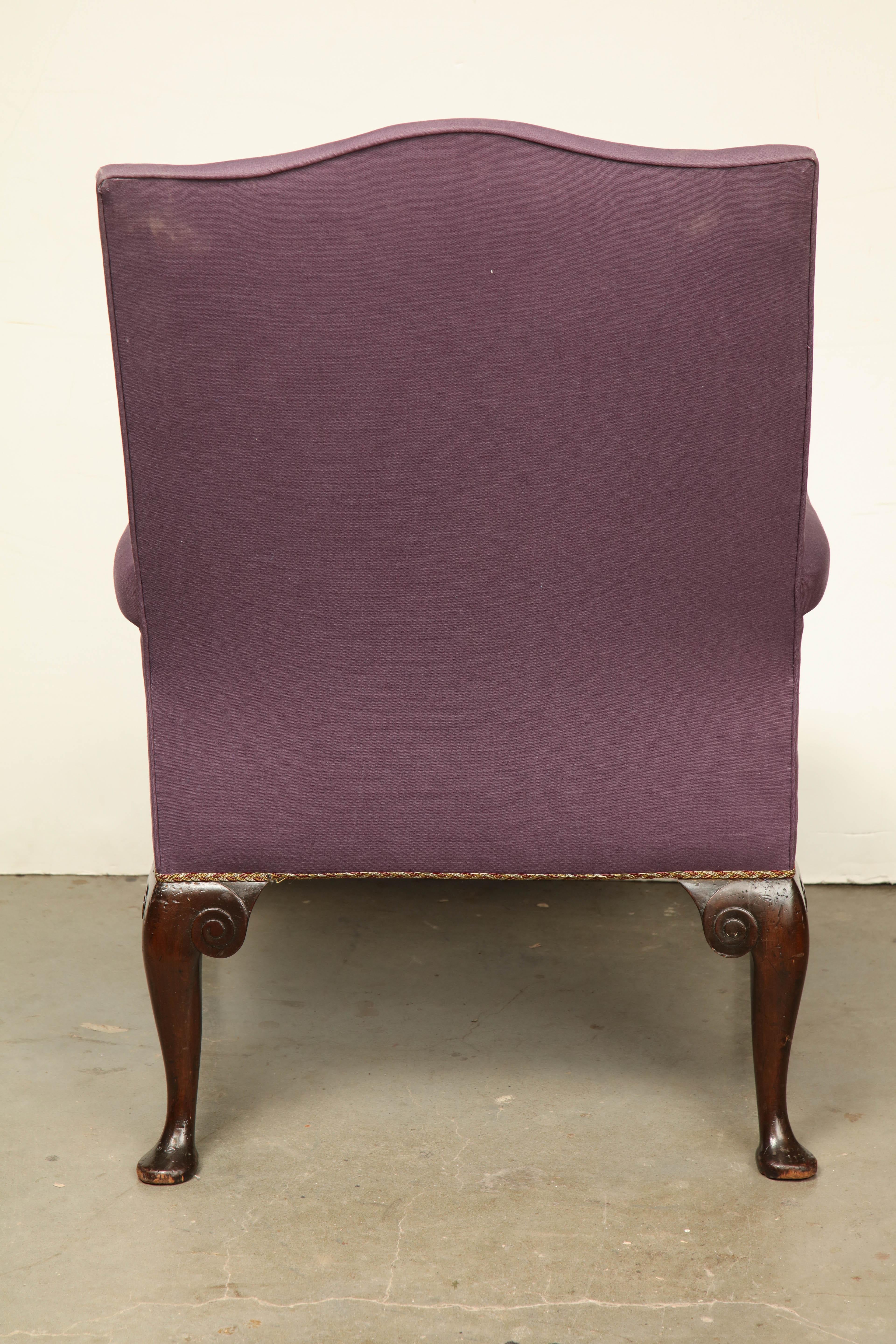 George II Ball and Claw Foot Gainsborough Armchair 2
