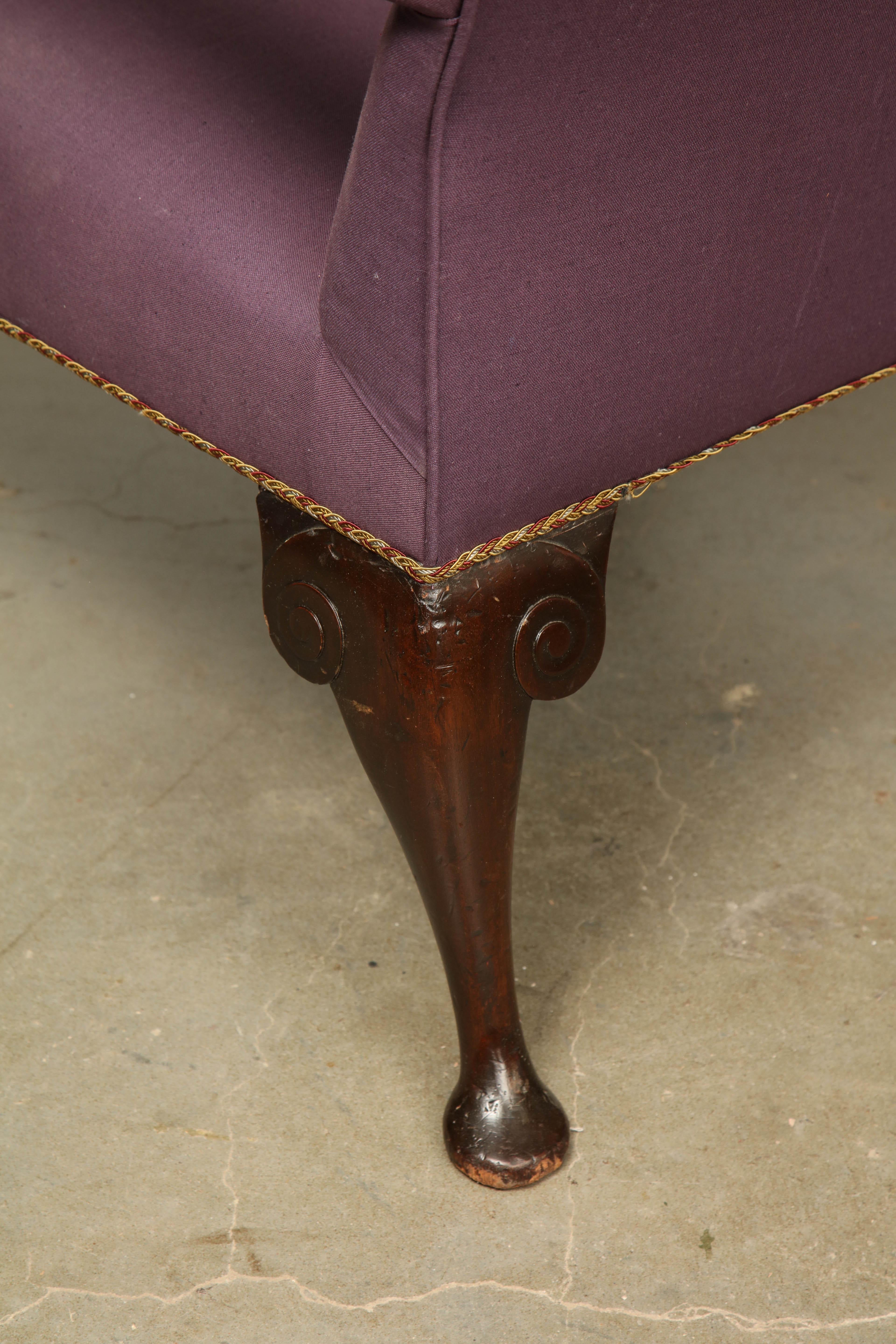 George II Ball and Claw Foot Gainsborough Armchair 1