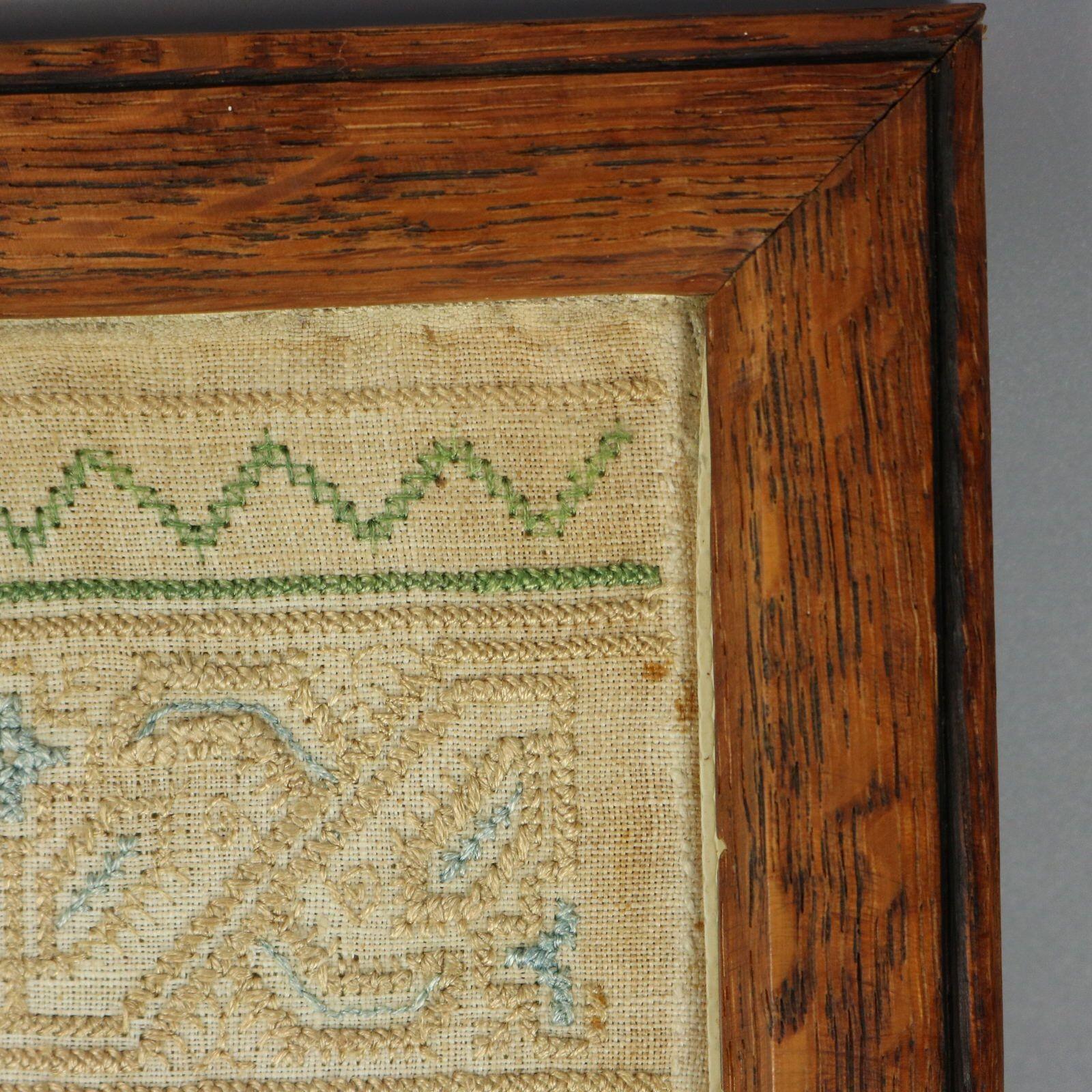 George II Band Sampler, datiert 1678, genäht von EV im Angebot 10