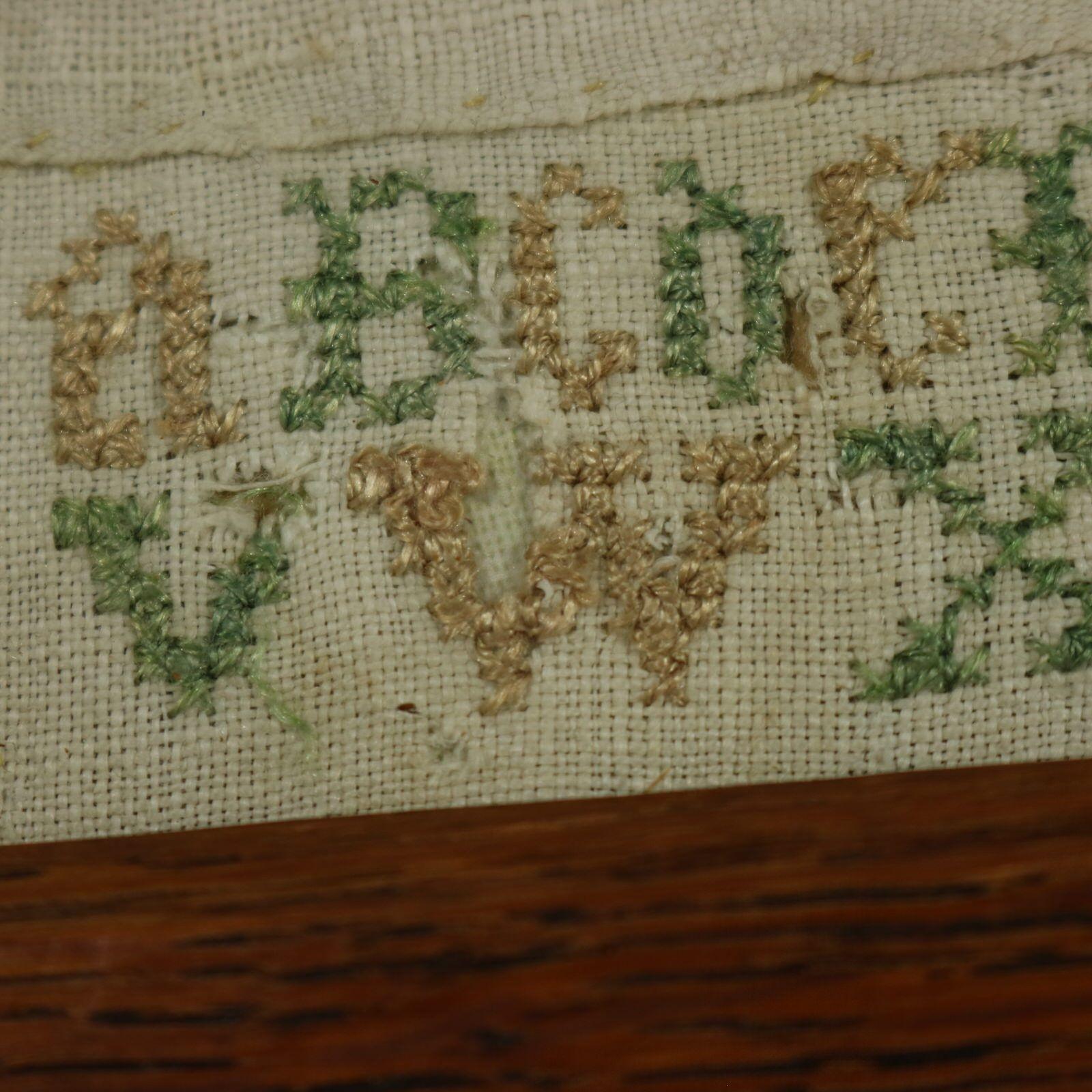 George II Band Sampler, datiert 1678, genäht von EV im Angebot 15