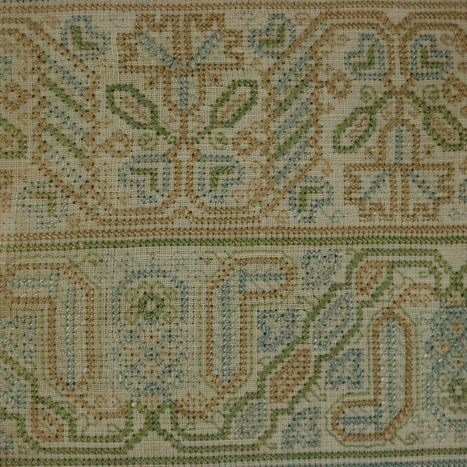 George II Band Sampler, datiert 1678, genäht von EV im Angebot 4